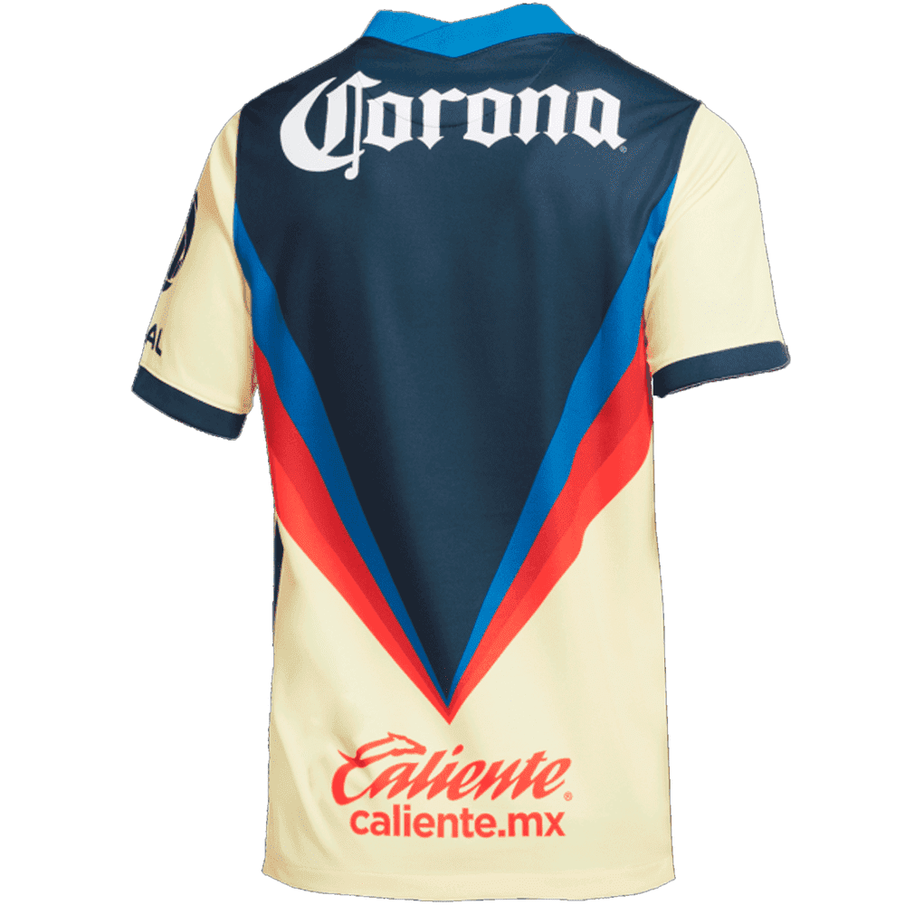 20/21 Club America Home Yellow & Navy Jersey Men's - Click Image to Close