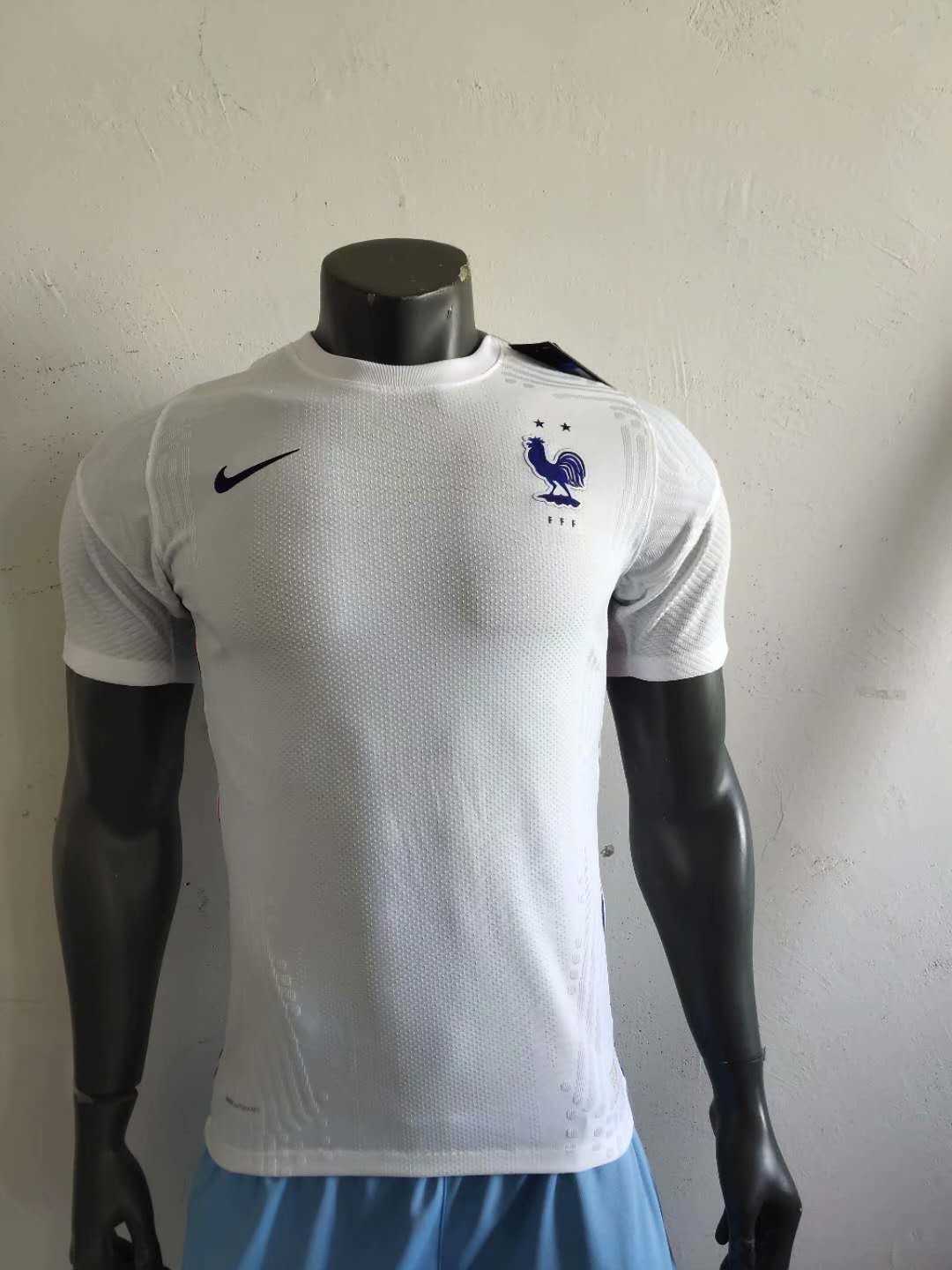 2020 France Away White Men Jersey Jersey - Match - Click Image to Close