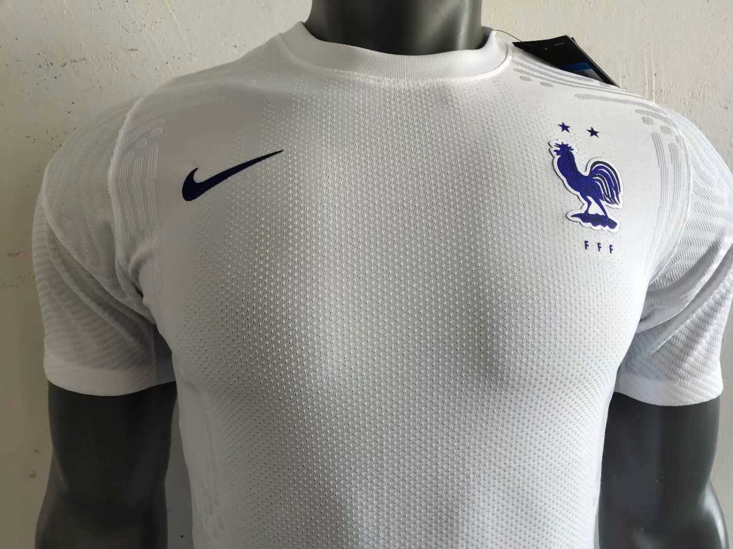 2020 France Away White Men Jersey Jersey - Match - Click Image to Close