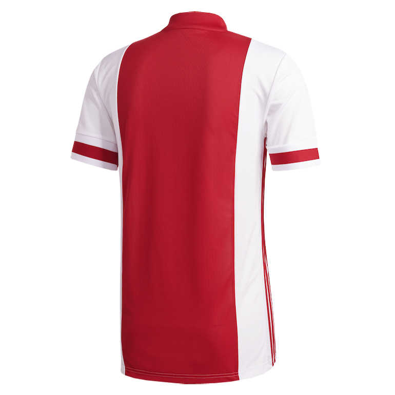 20/21 Ajax Home Red&White Jersey Men's - Click Image to Close