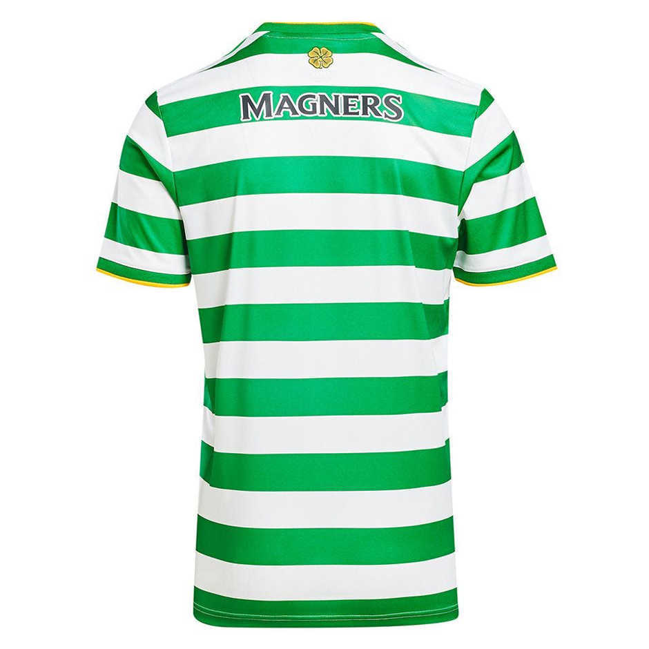 20/21 Celtic FC Home Green&White Stripes Jersey Men's - Click Image to Close