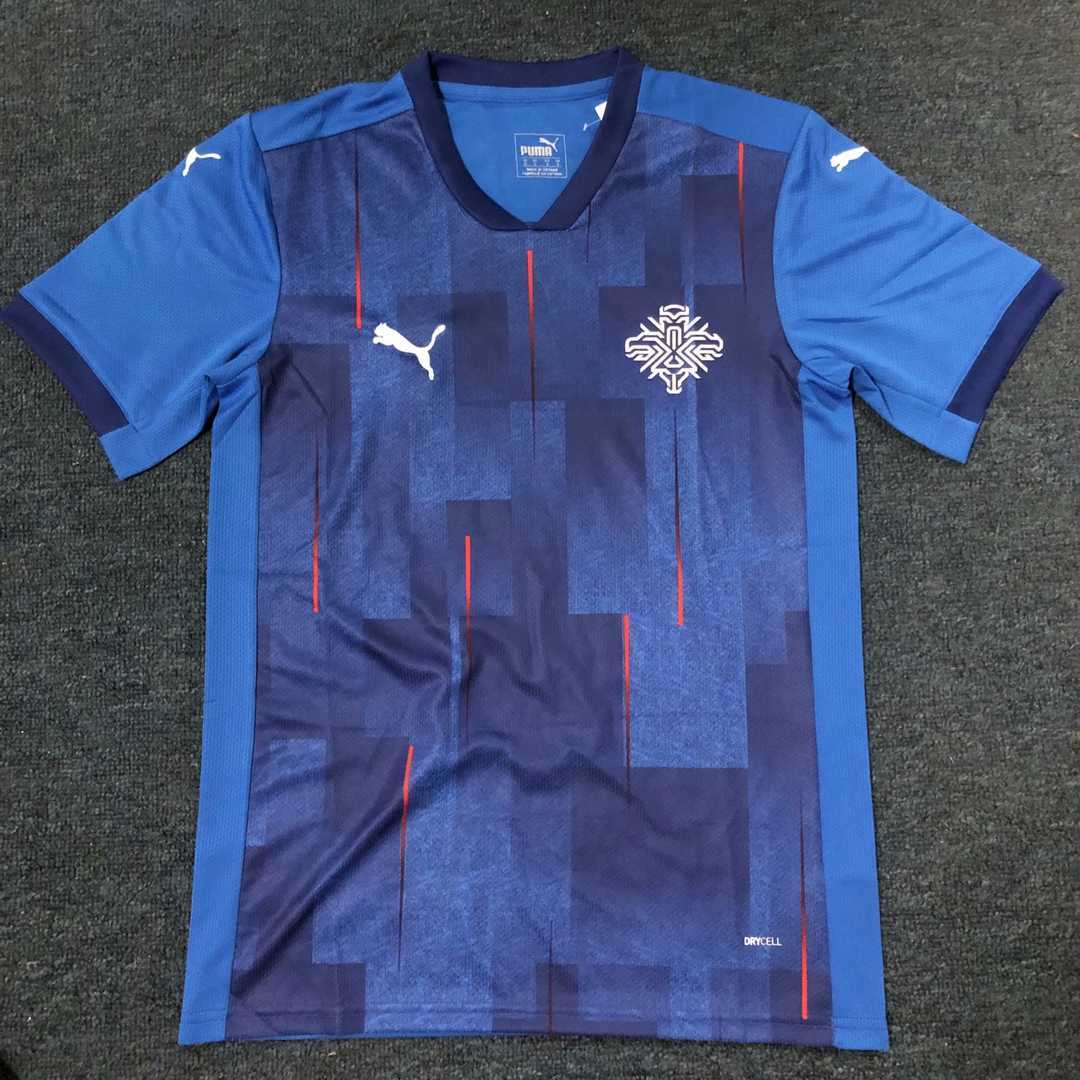 2020 Iceland Home Blue Jersey Men's - Click Image to Close