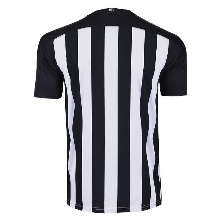 20/21 Newcastle United Home Black&White Stripes Jersey Men's - Click Image to Close