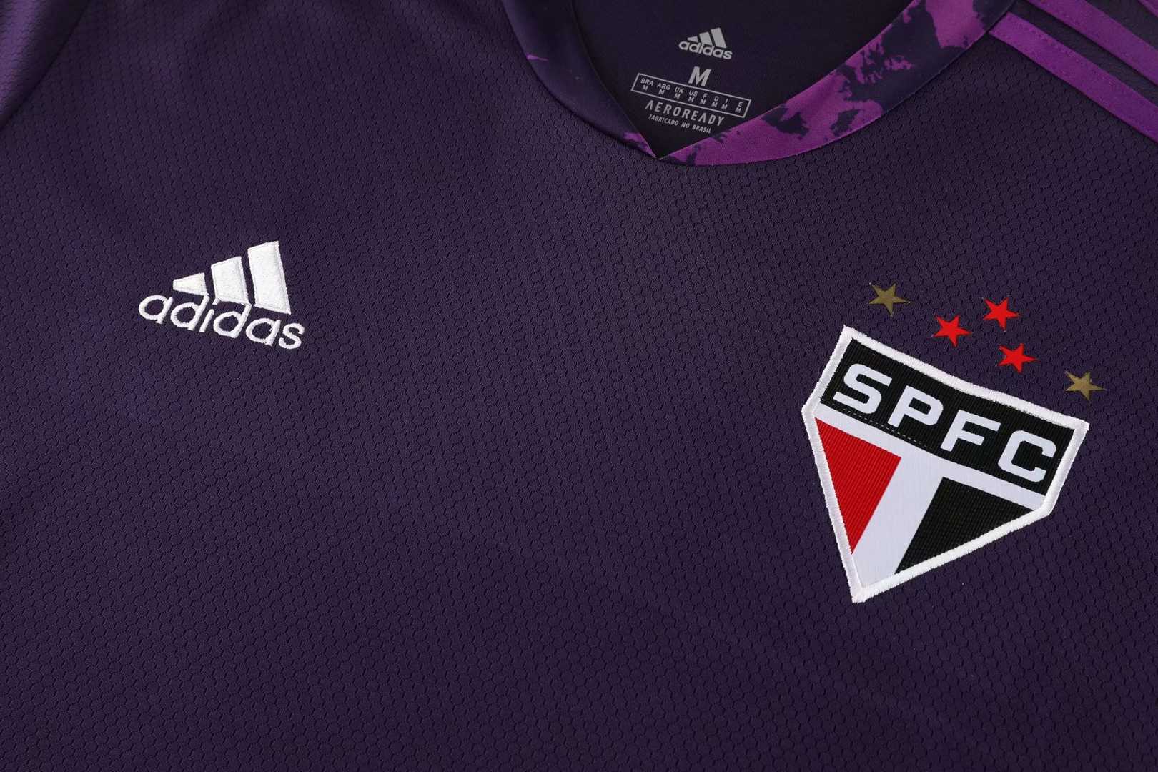 20/21 Sao Paulo FC Goalkeeper Purple Jersey Men's - Click Image to Close