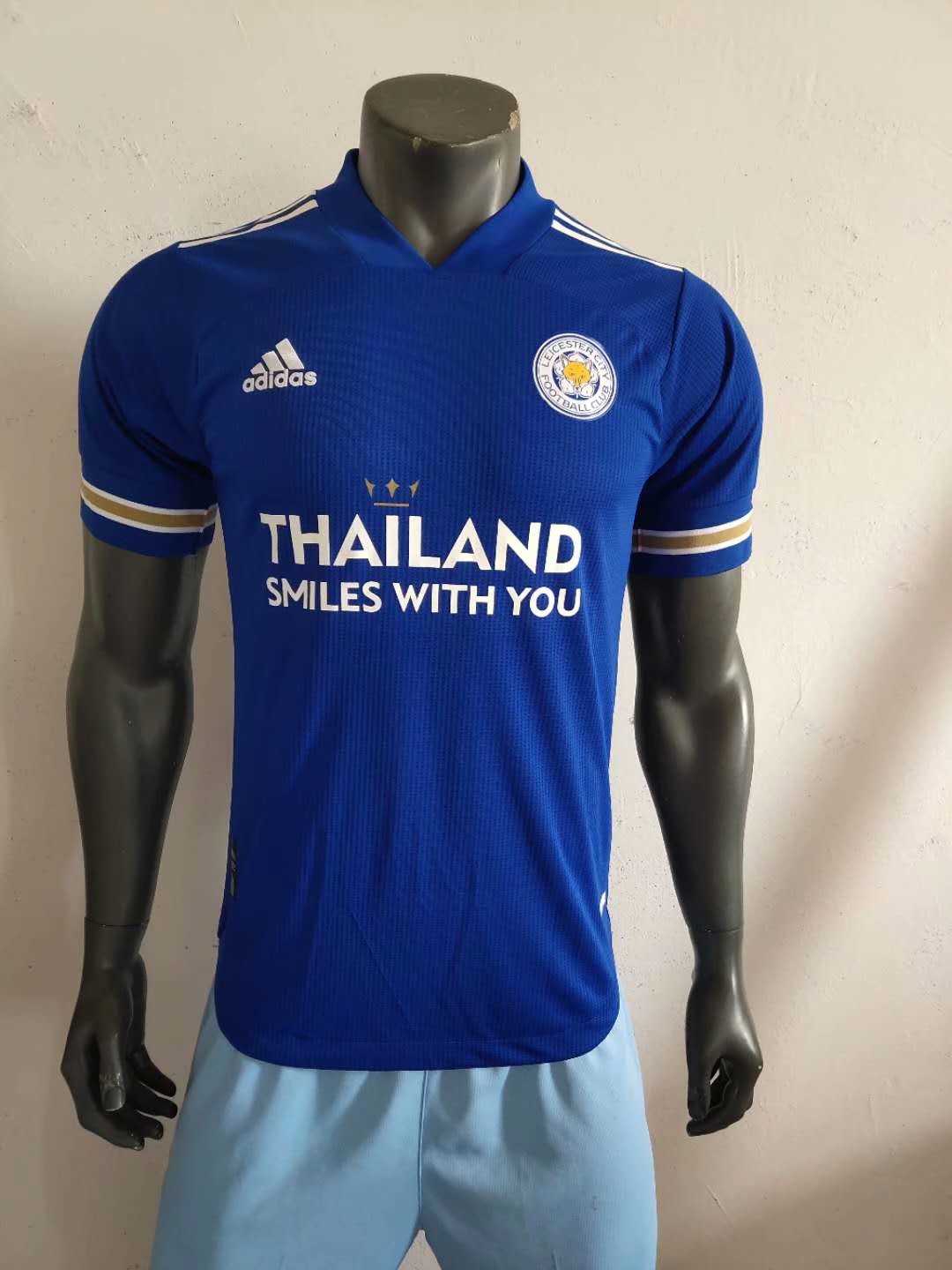 20/21 Leicester City Home Yellow Jersey Men's - Match - Click Image to Close