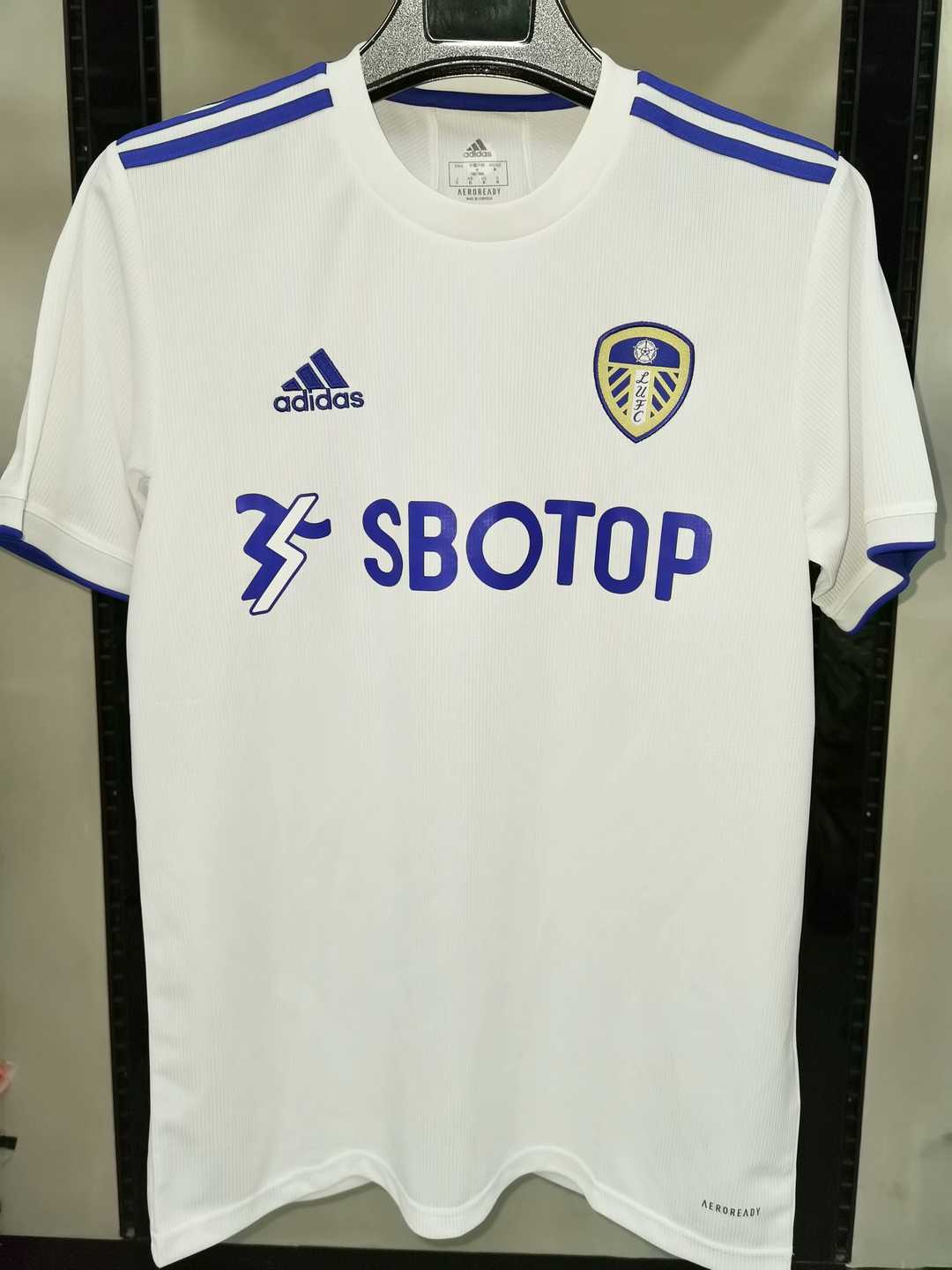 20/21 Leeds United Home White Jersey Men's - Click Image to Close