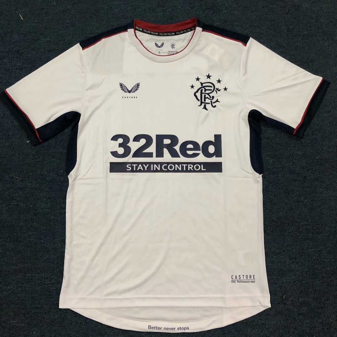 20/21 Rangers Away White Jersey Men's - Click Image to Close