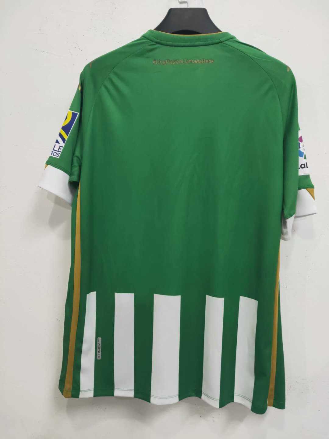 20/21 Real Betis Home Green & White Stripes Jersey Men's - Click Image to Close