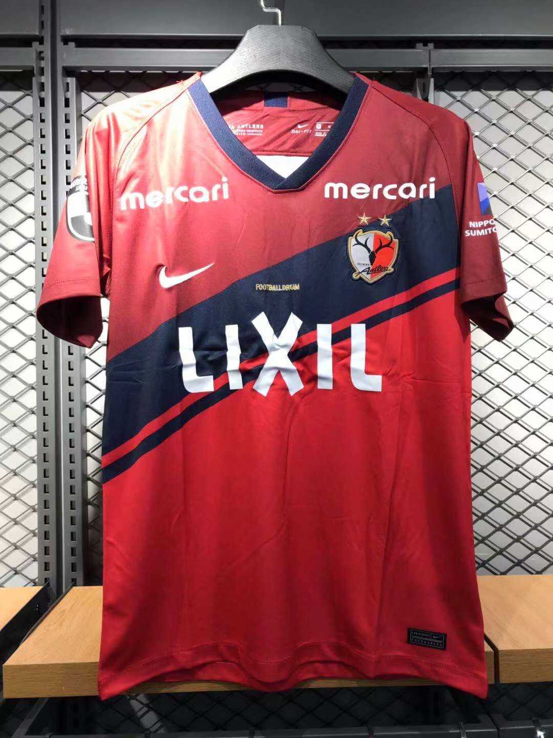 20/21 Kashima Antlers Home Red Jersey Men's - Click Image to Close