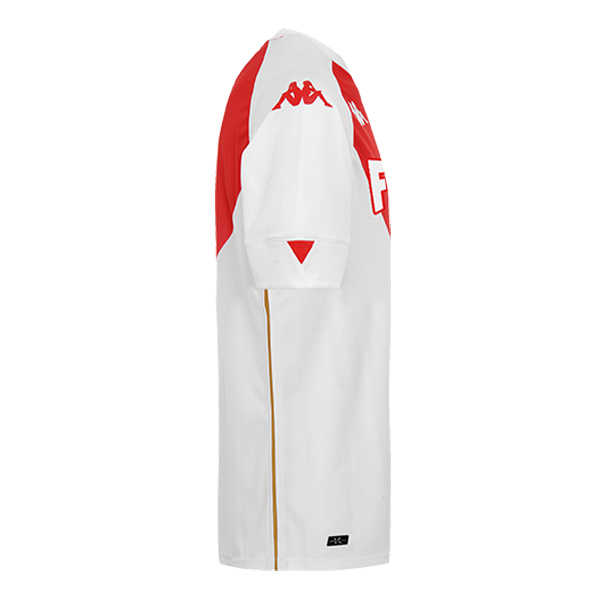 20/21 AS Monaco Home Red White Jersey Men's - Click Image to Close