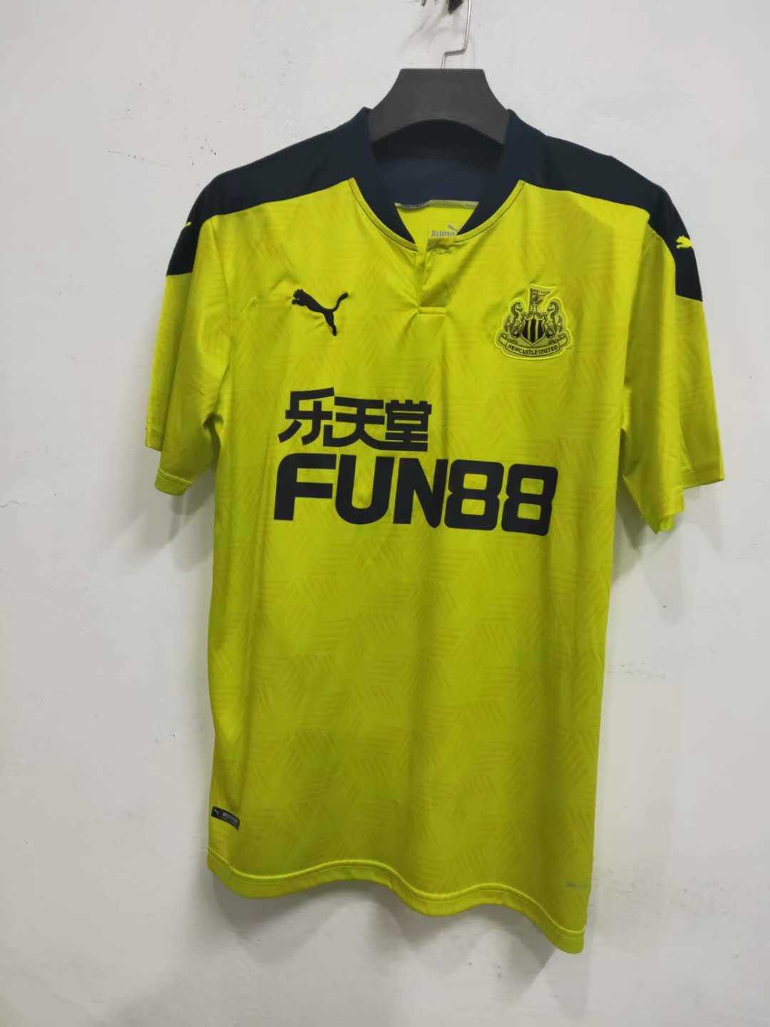 20/21 Newcastle United Away Yellow Jersey Men's - Click Image to Close