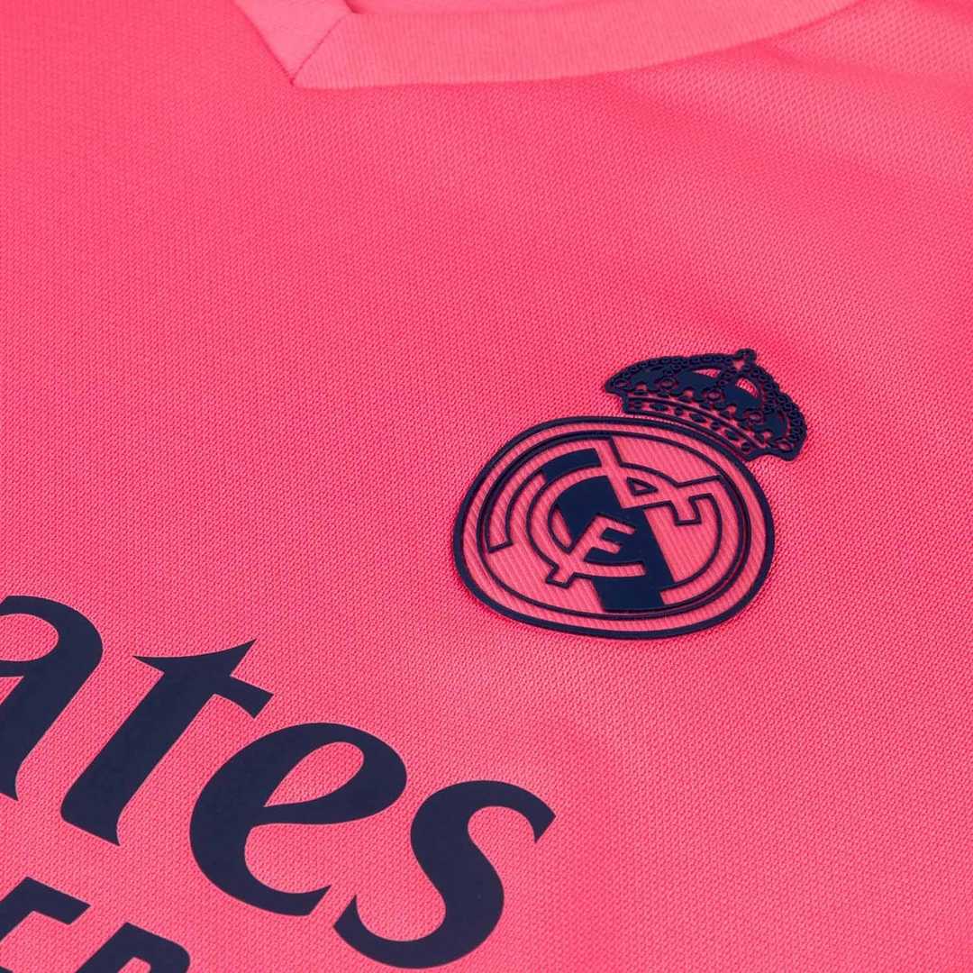 20/21 Real Madrid Away Pink LS Jersey Men's - Click Image to Close