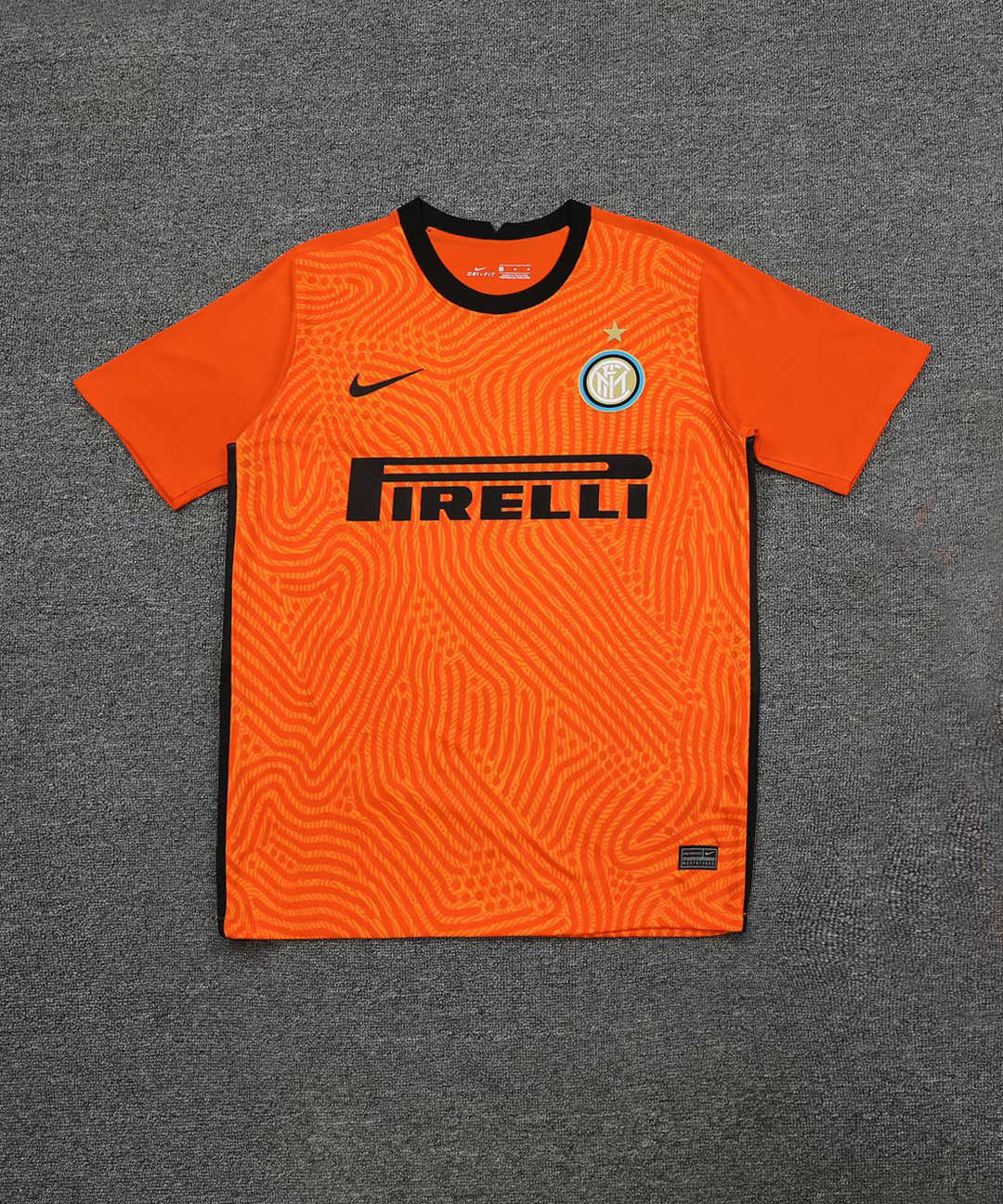 20/21 Inter Milan Goalkeeper Orange Jersey Men's - Click Image to Close