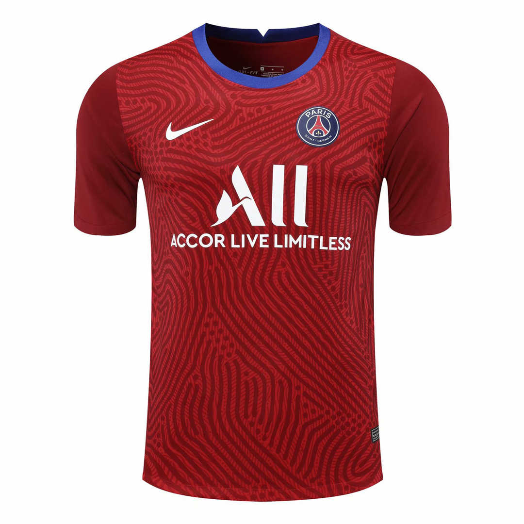 20/21 PSG Goalkeeper Red Jersey Men's - Click Image to Close
