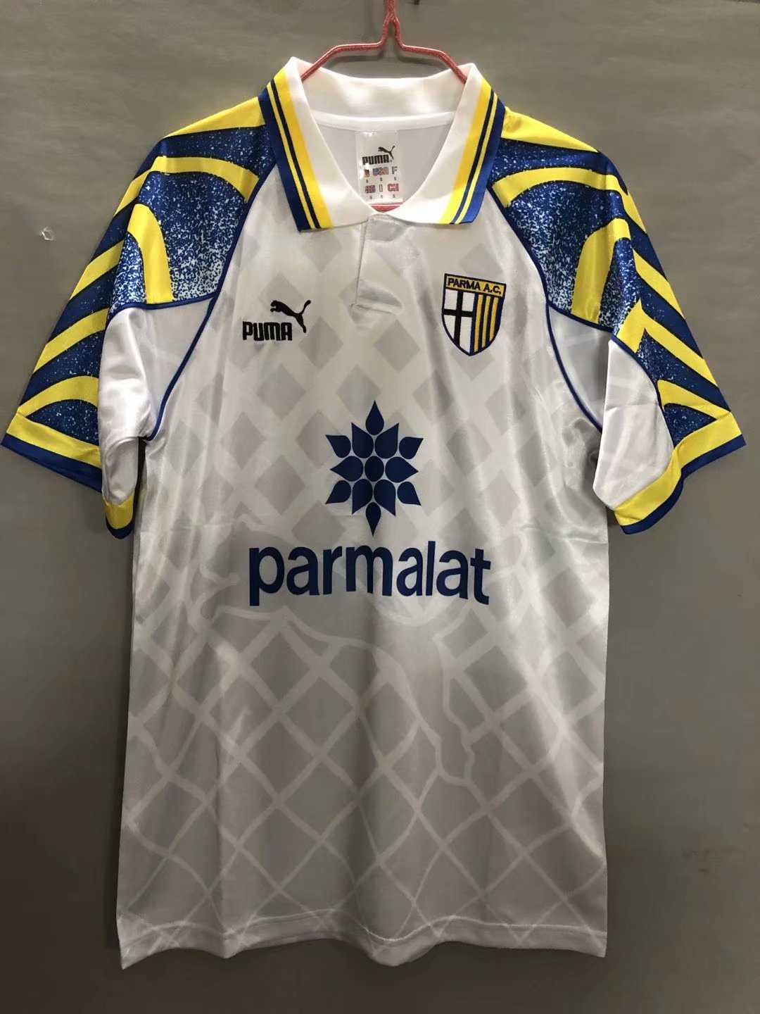 1995-1997 Parma Calcio Retro Home Jersey Men's - Click Image to Close
