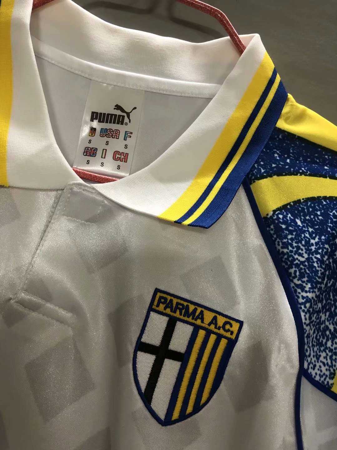 1995-1997 Parma Calcio Retro Home Jersey Men's - Click Image to Close
