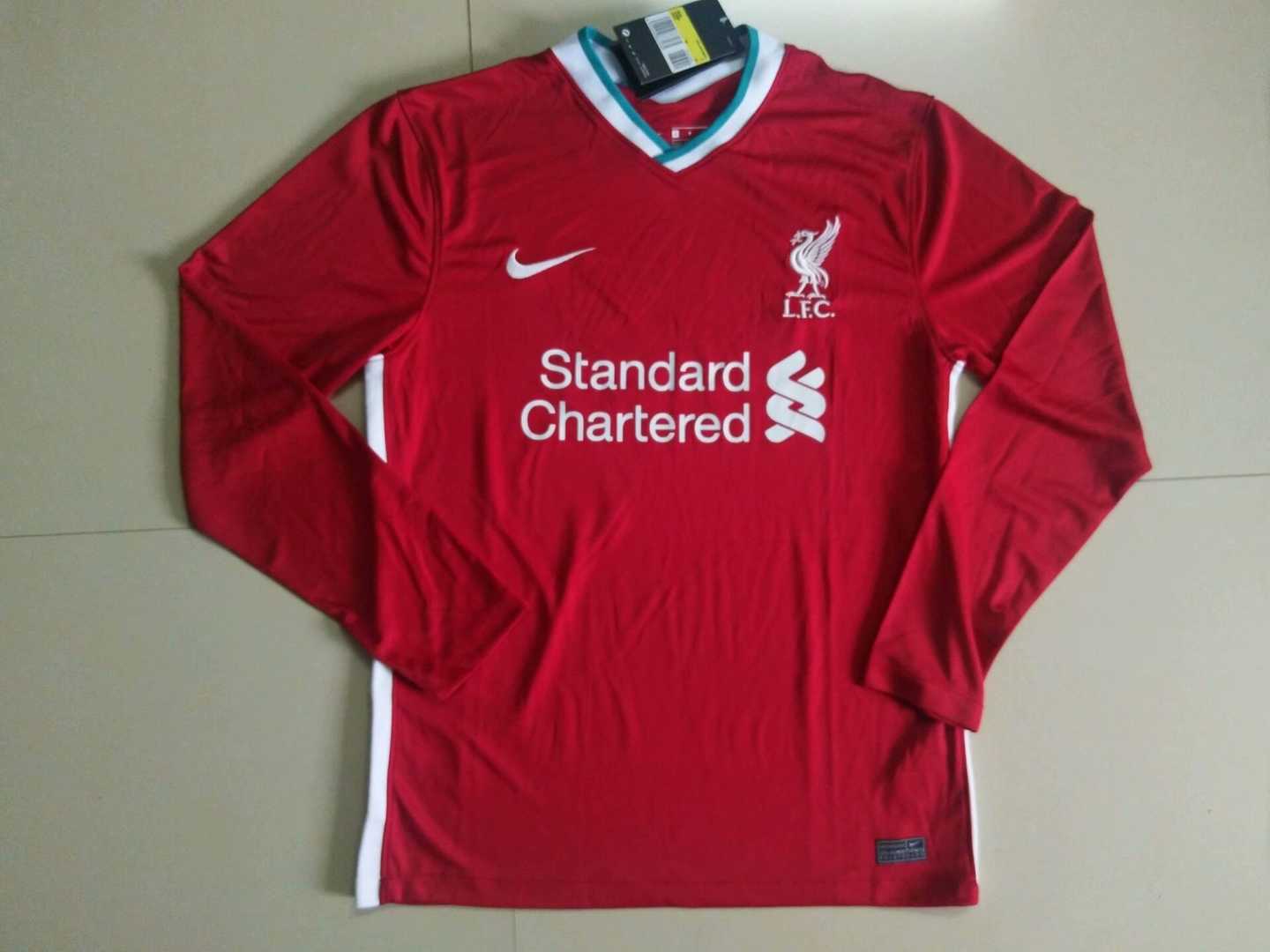 20/21 Liverpool Home LS Jersey Men's - Click Image to Close
