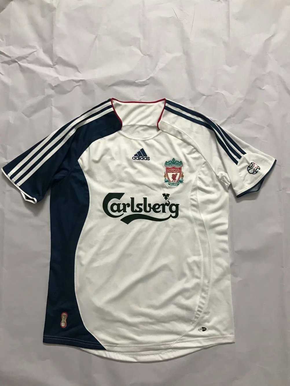 2006/07 Liverpool Retro Away White Men Jersey Jersey - Click Image to Close