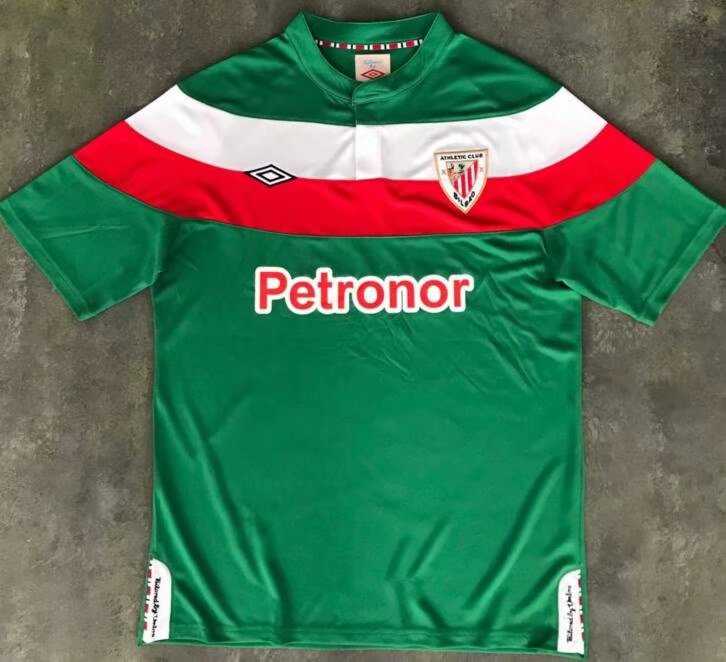 2011-2012 Athletic Bilbao Retro Away Green Men Jersey Jersey - Click Image to Close