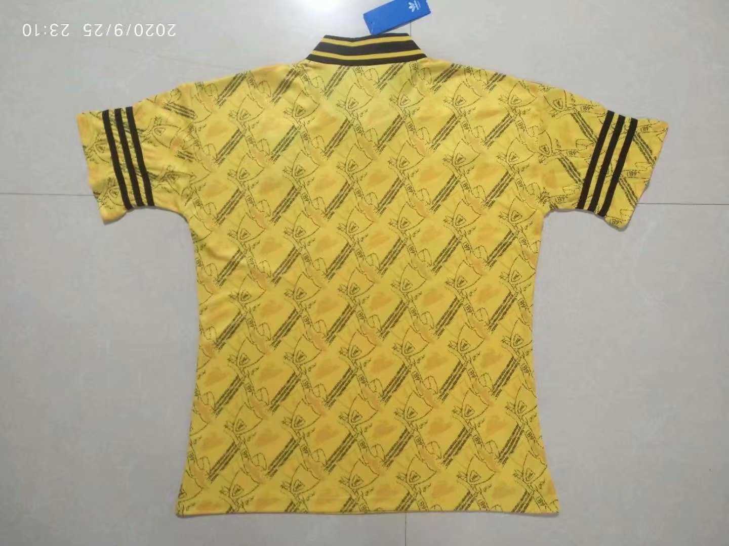 1994-1996 Liverpool Retro Third Yellow Men Jersey Jersey - Click Image to Close