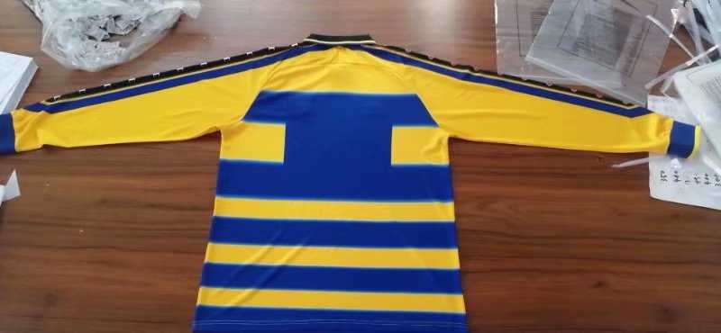 1999/2000 Parma Calcio Retro Home Yellow & Blue Long Sleeve Men Jersey Jersey - Click Image to Close