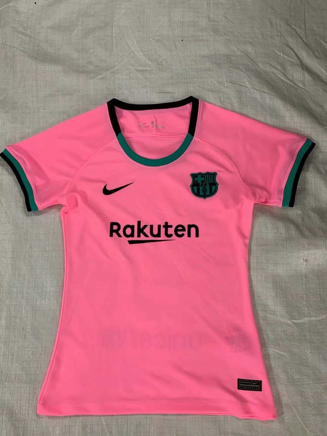 20/21 Barcelona Third Pink Jersey Women's - Click Image to Close