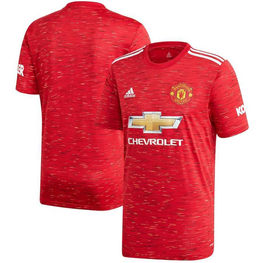20/21 Manchester United Home Red Jersey Men's - Click Image to Close