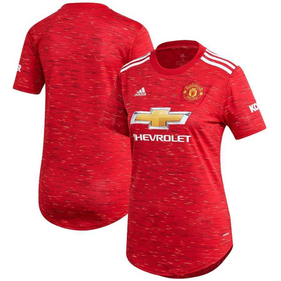 20/21 Manchester United Home Red Jersey Women's - Click Image to Close