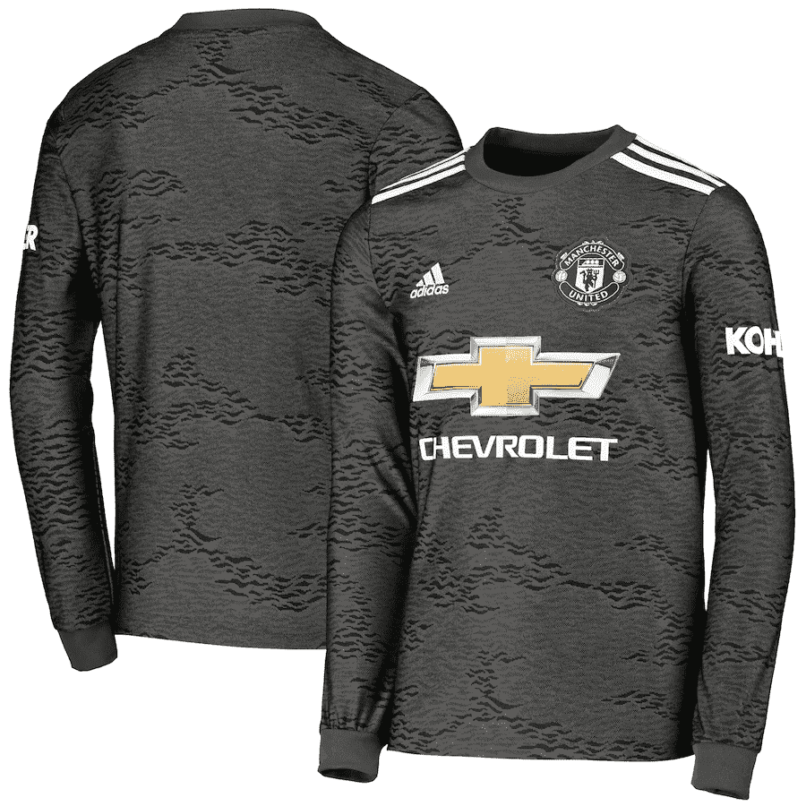 20/21 Manchester United Away Black LS Jersey Men's - Click Image to Close