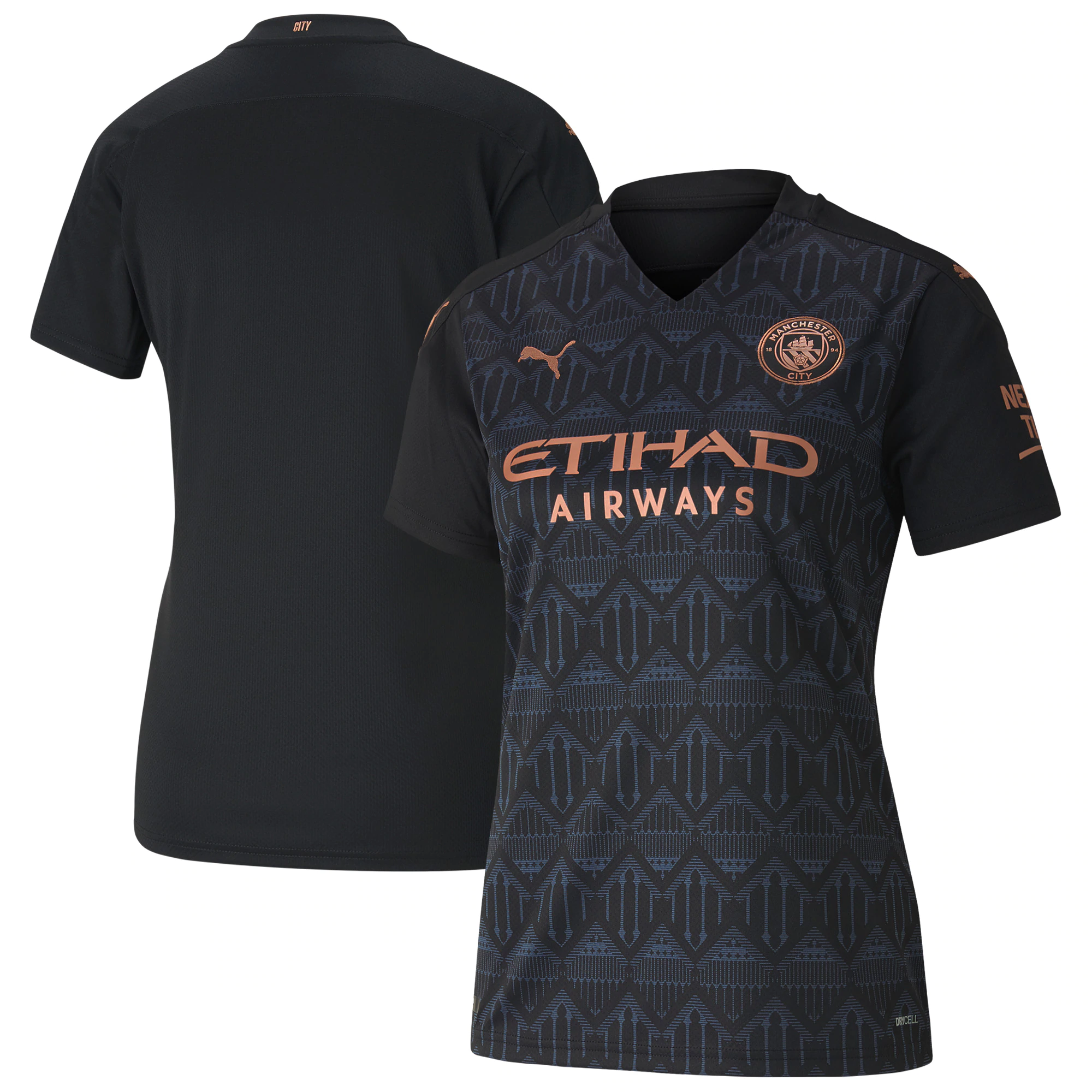 20/21 Manchester City Away Black Women Jersey Jersey - Click Image to Close