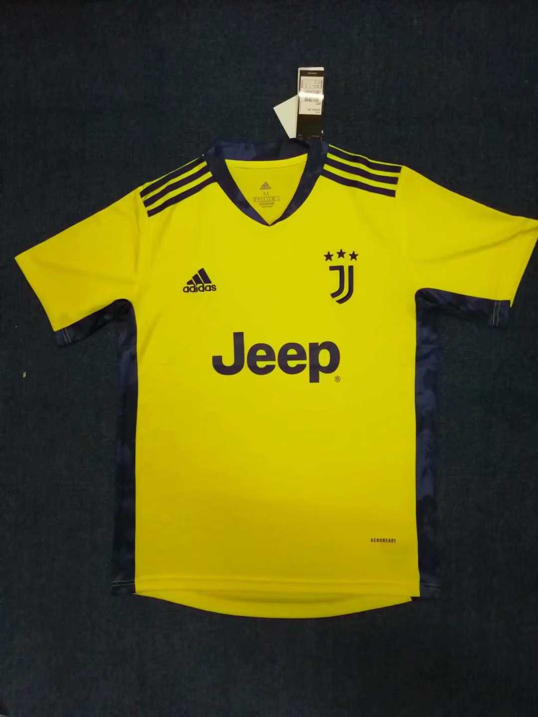 20/21 Juventus Goalkeeper Yellow Jersey Men's - Click Image to Close