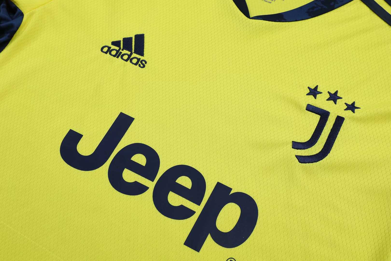 20/21 Juventus Goalkeeper Yellow Long Sleeve Jersey Men's - Click Image to Close