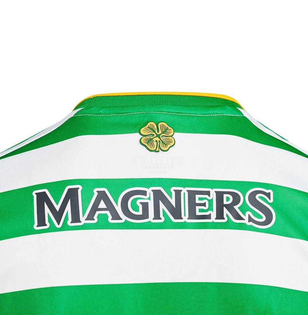 20/21 Celtic FC Home Green&White Stripes Jersey Men's - Click Image to Close