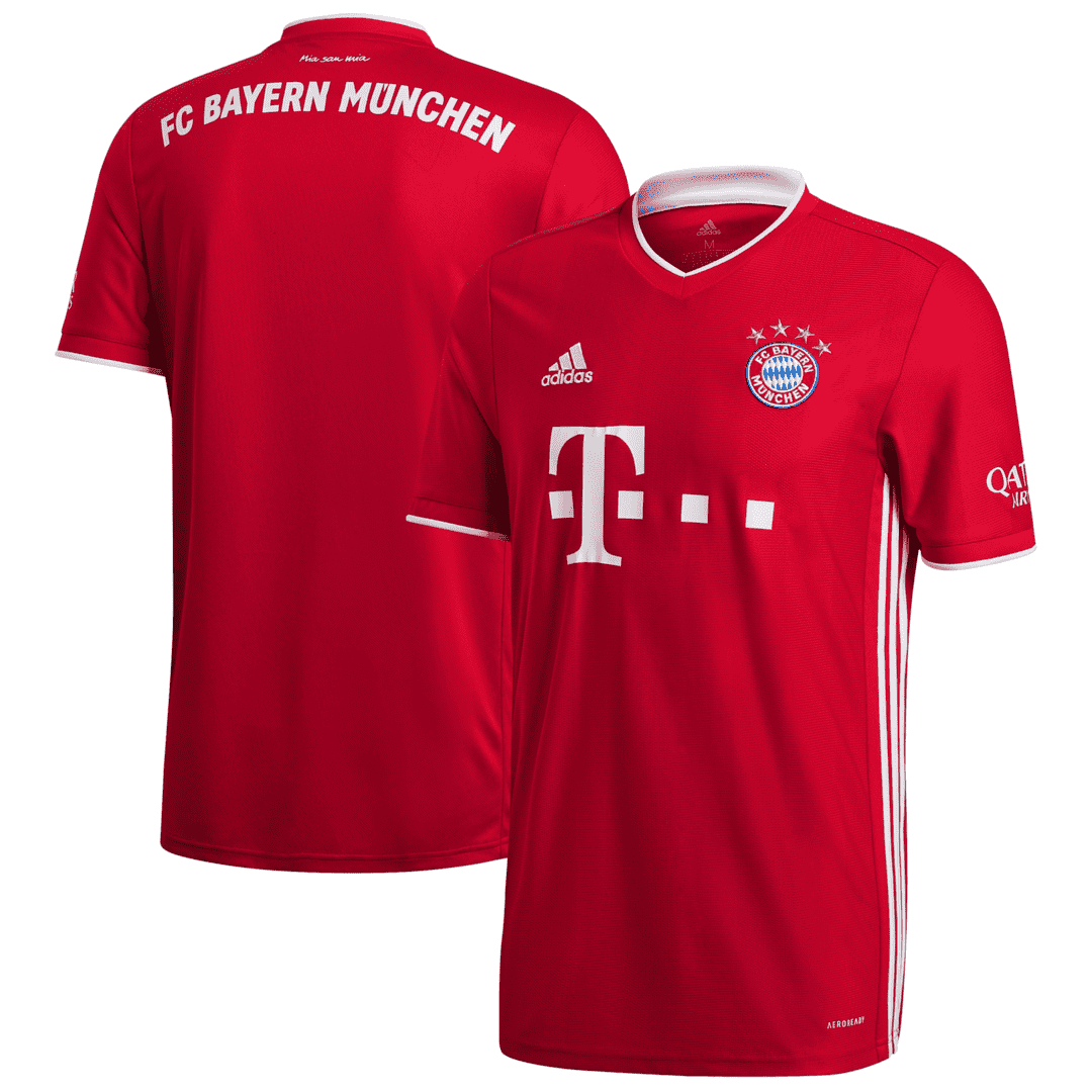20/21 Bayern Munich Home Red Men's Jersey Jersey - Click Image to Close