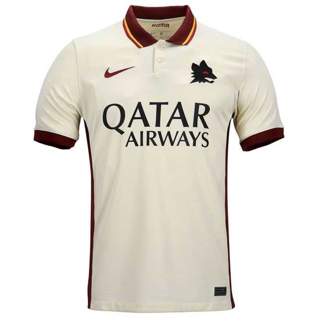 20/21 AS Roma Away White Jersey Men's - Click Image to Close