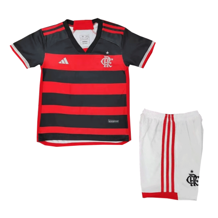 Kid's CR Flamengo Home Jersey + Short Set 24/25