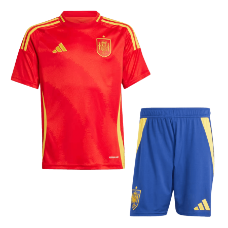 Kid's Spain Home EURO Jersey + Short Set 2024