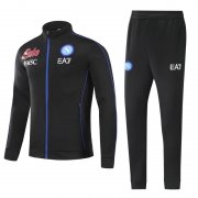 Men's Napoli Black Training Suit Jacket + Pants 21/22