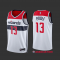 Men's Washington Wizards White Association Edition Jersey 22/23 #Jordan Poole