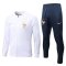 Men's France White Training Jacket + Pants Set 2022