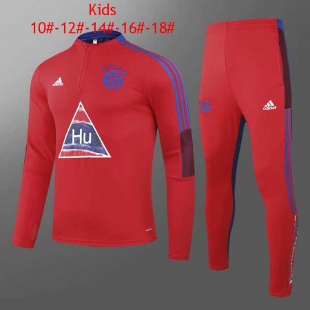 20/21 Bayern Munich x Human Race Red Kid's Soccer Training Suit