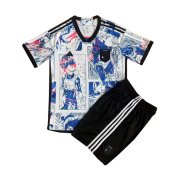 Kid's Japan Special Edition White Jersey + Short Set 2023