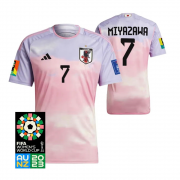 Women's Japan Away Pink Jersey 2023 #Hinata Miyazawa