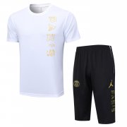 Men's PSG x Jordan White Training Jersey + Short Set 23/24