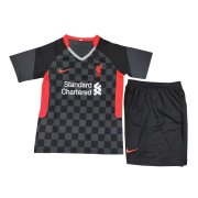 20/21 Liverpool Third Black Kids Jersey Kit(Jersey + Short)