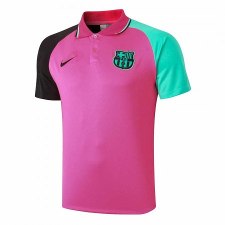 20/21 Barcelona Soccer Polo Jersey Pink BG - Mens