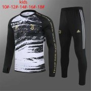 Kid's 2020-2021 Juventus Black Soccer Training Suit