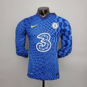 Men's Chelsea Home Long Sleeve Jersey 21/22 #Player Version