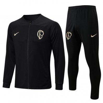 Men's Corinthians Black Training Jacket + Pants Set 23/24