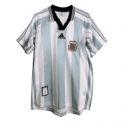 1998 Argentina World Cup Retro Home Blue&White Men Jersey Jersey